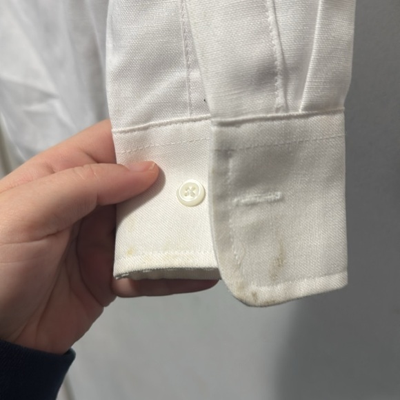 Michael James kids white button up collared shirt size 8 - Picture 7 of 7